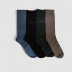 Calzini Lunghi Calvin Klein SOCK 4P GIFTBOX Nero - Foto 4