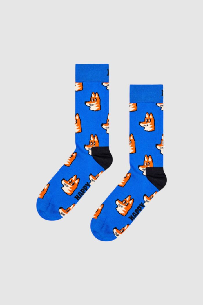 Calzini Lunghi Happy Socks FOX SOCK UNISEX Azzurro