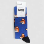 Calzini Lunghi Happy Socks FOX SOCK UNISEX Azzurro - Foto 2