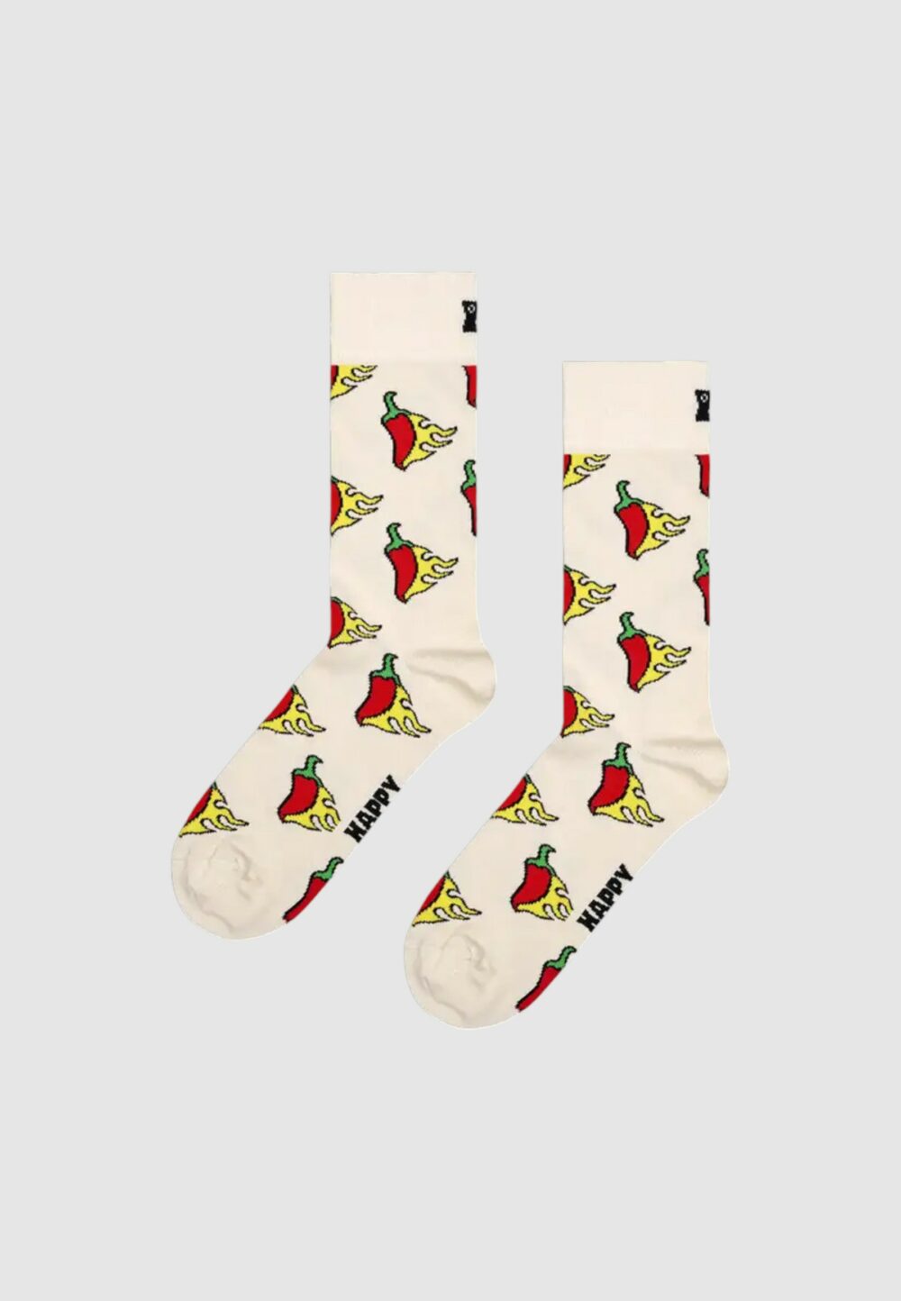 Calzini Lunghi Happy Socks HOT CHILI SOCK UNISEX Beige - Foto 1