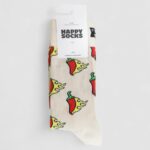 Calzini Lunghi Happy Socks HOT CHILI SOCK UNISEX Beige - Foto 2