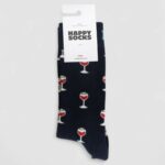 Calzini Lunghi Happy Socks GLASS OF WINE SOCK Blu - Foto 2