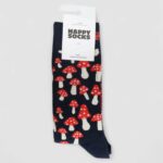 Calzini Lunghi Happy Socks MUSHROOM SOCK UNISEX Blu - Foto 3