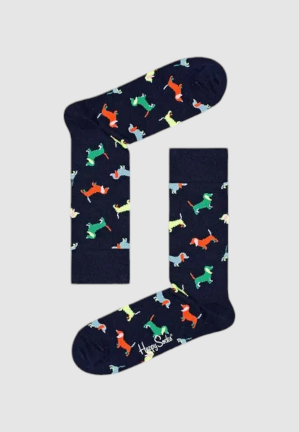 Calzini Lunghi Happy Socks PUPPY LOVE SOCK UNISEX Nero - Foto 2