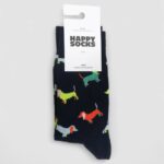 Calzini Lunghi Happy Socks PUPPY LOVE SOCK UNISEX Nero - Foto 1