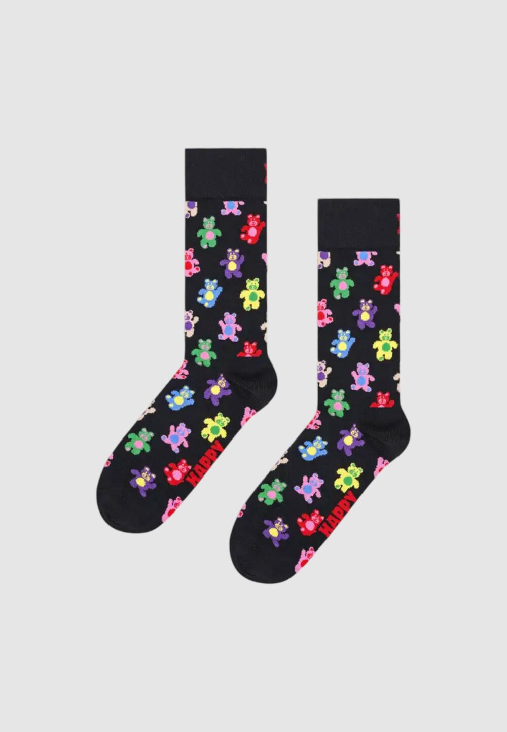 Calzini Lunghi Happy Socks TEDDY BEAR SOCK UNISEX Nero - Foto 1