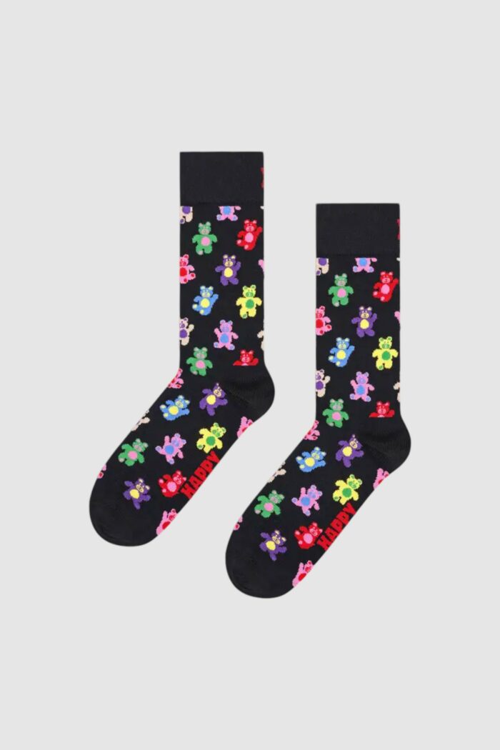 Calzini Lunghi Happy Socks TEDDY BEAR SOCK UNISEX Nero