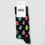 Calzini Lunghi Happy Socks TEDDY BEAR SOCK UNISEX Nero - Foto 2