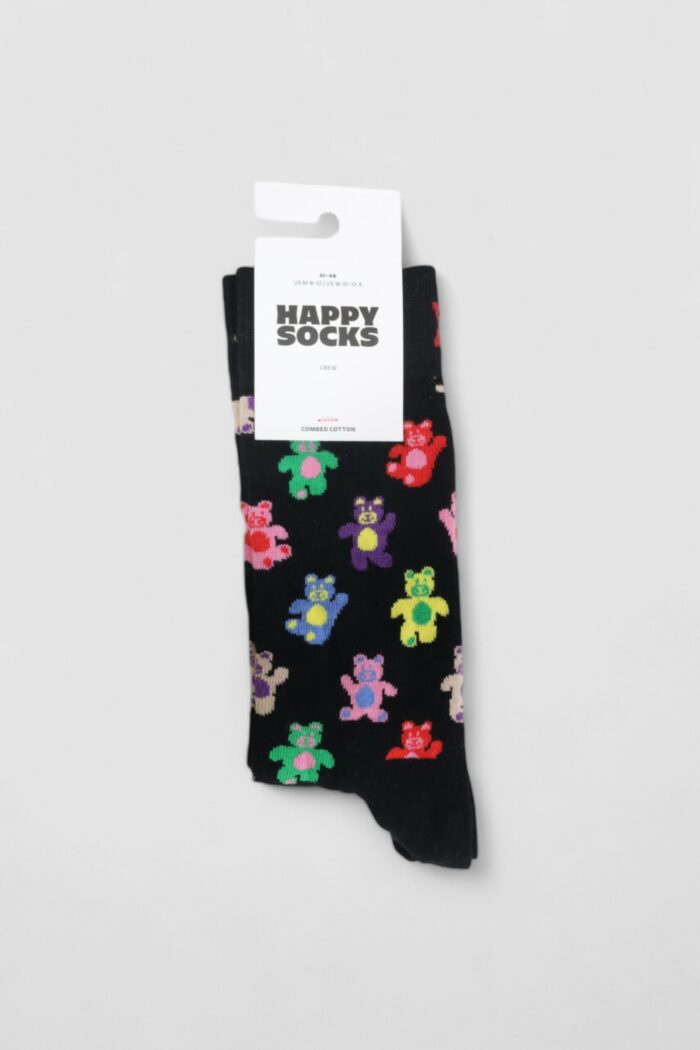 Calzini Lunghi Happy Socks TEDDY BEAR SOCK UNISEX Nero