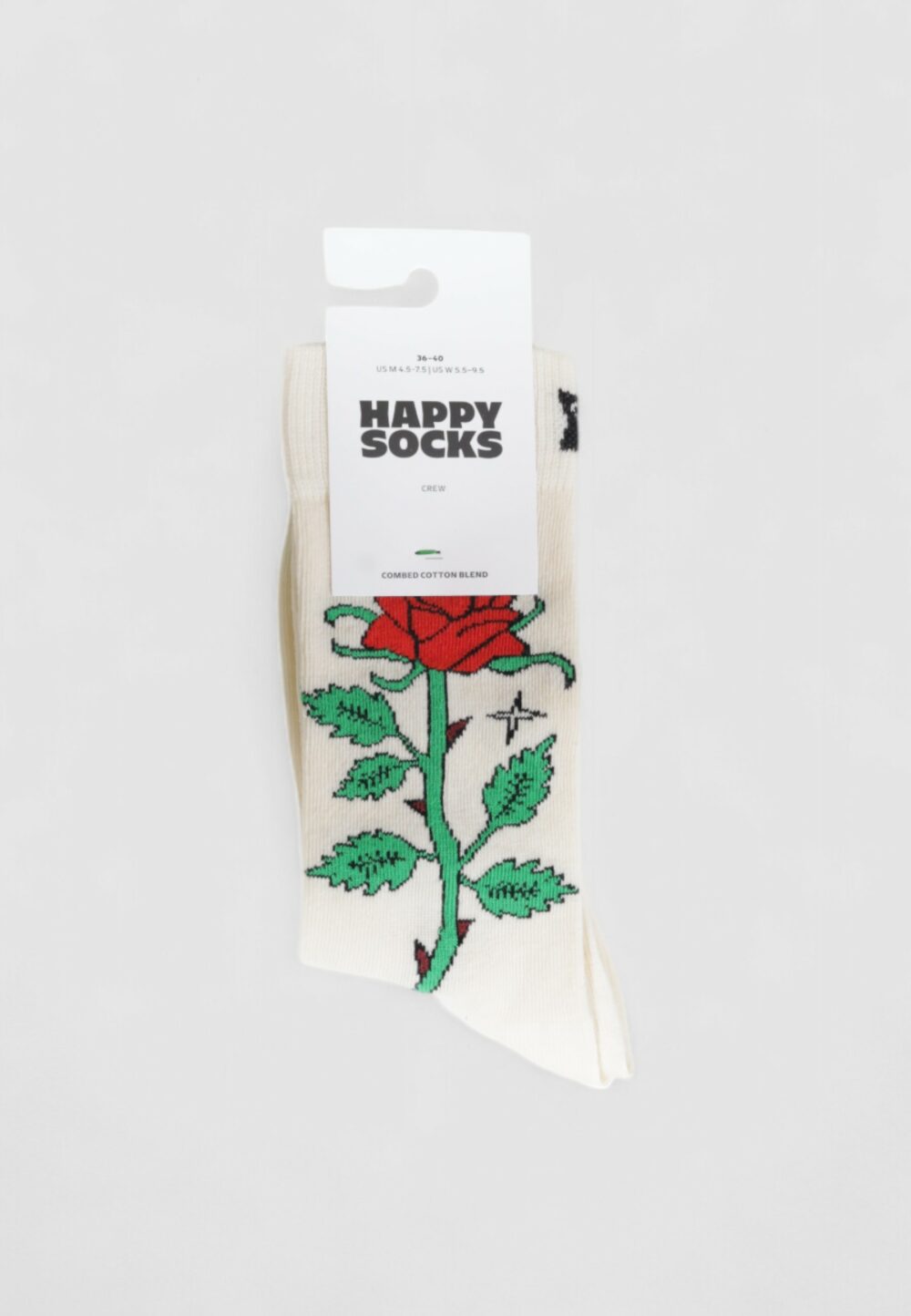 Calzini Lunghi Happy Socks ROSE SOCK UNISEX Panna - Foto 2