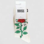 Calzini Lunghi Happy Socks ROSE SOCK UNISEX Panna - Foto 2