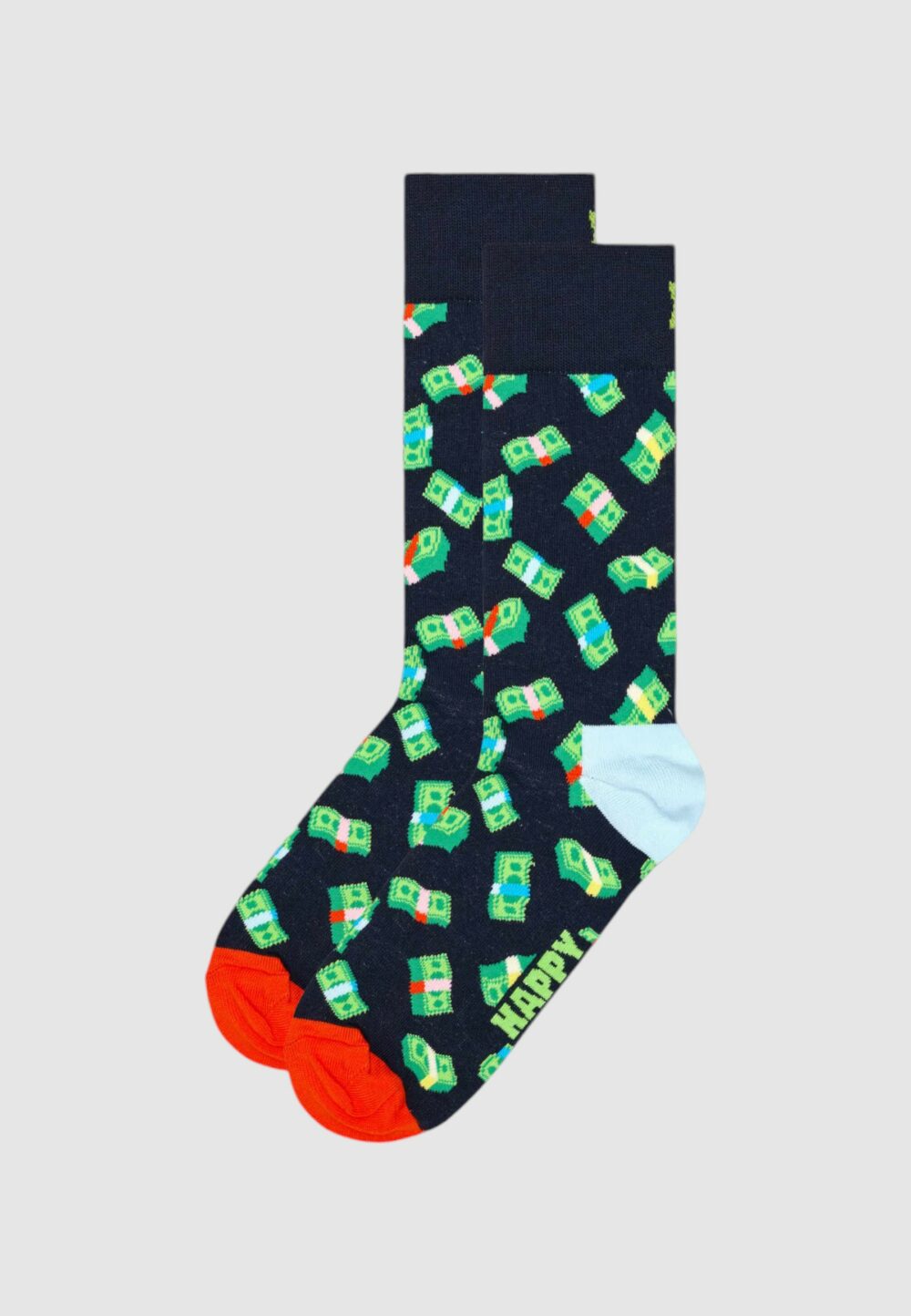 Calzini Lunghi Happy Socks MONEY MONEY SOCK UNISEX Verde - Foto 1