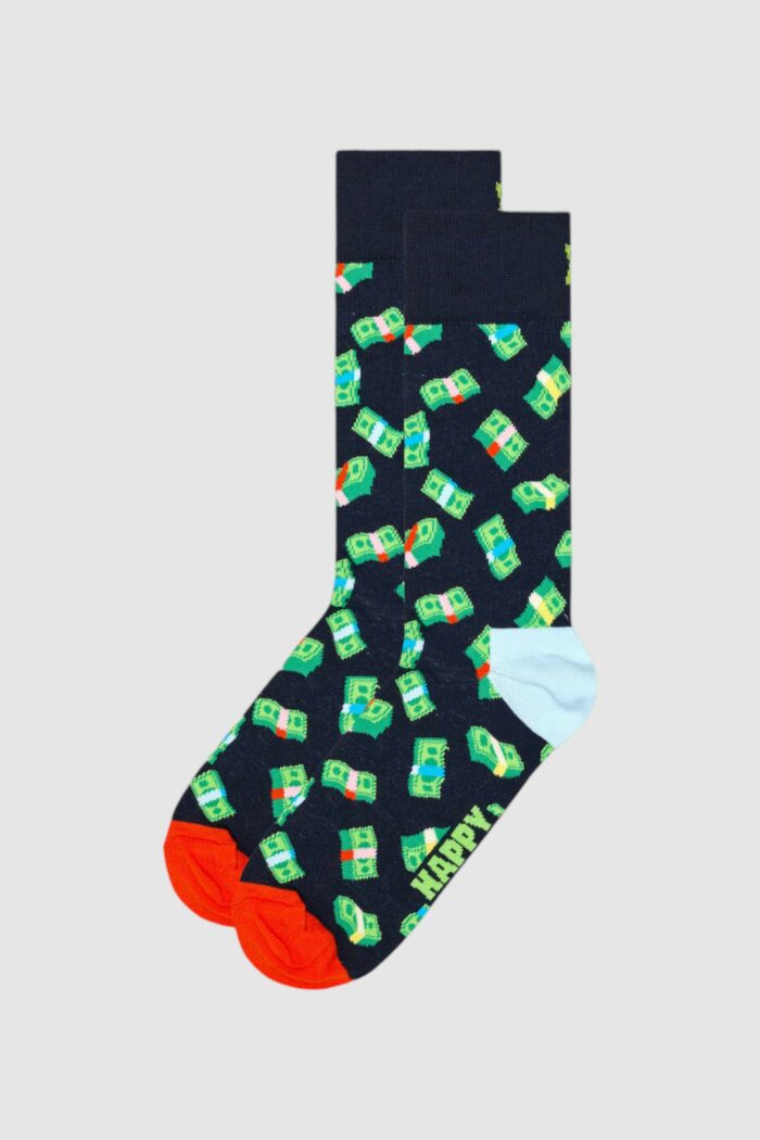 Calzini Lunghi Happy Socks MONEY MONEY SOCK UNISEX Verde