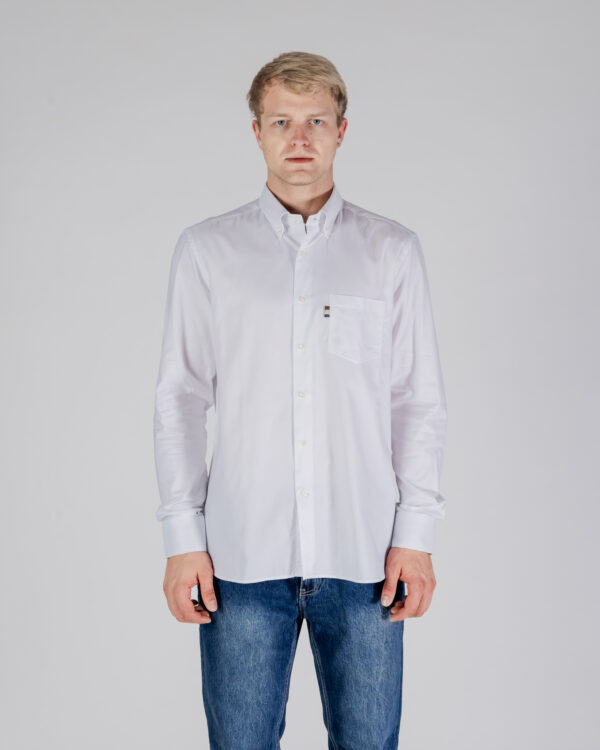 Camicia manica lunga Aquascutum ACTIVE OXFORD SHIRT Bianco - Foto 1