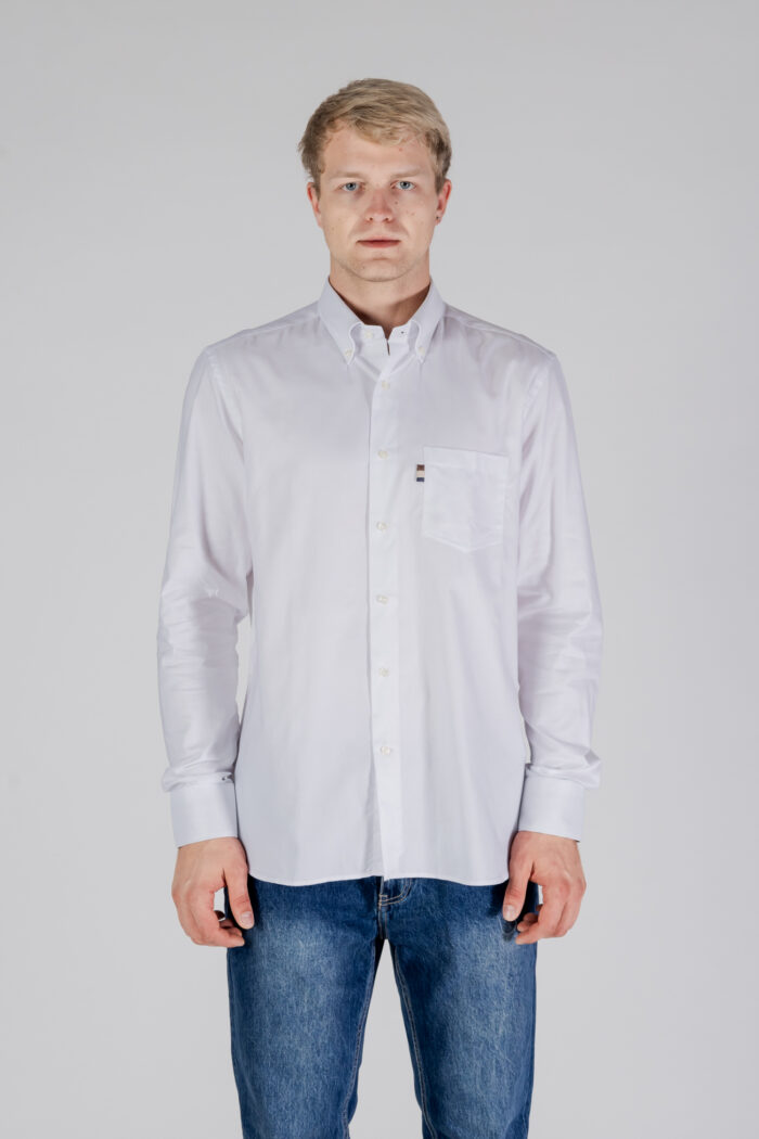 Camicia manica lunga Aquascutum ACTIVE OXFORD SHIRT Bianco