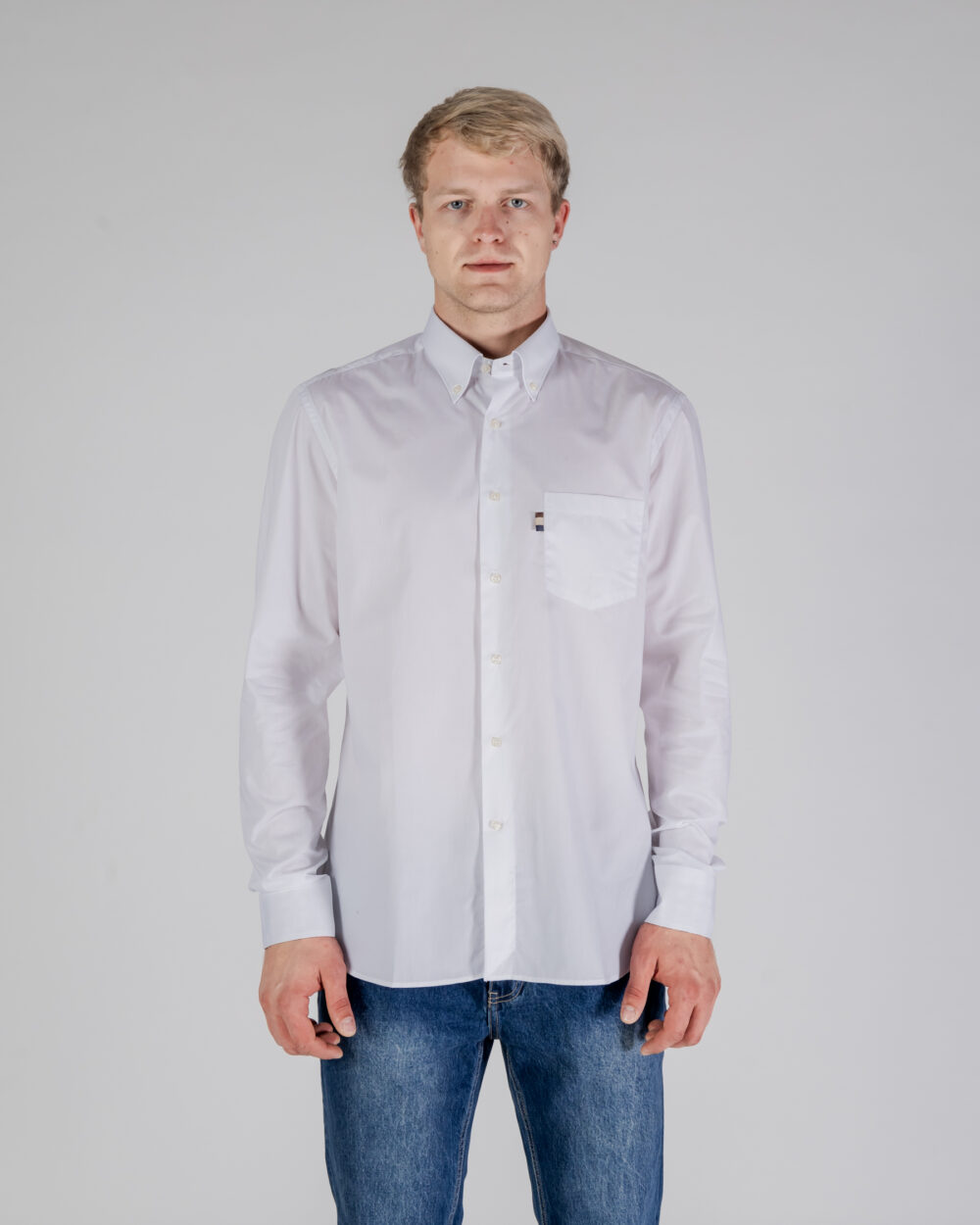 Camicia manica lunga Aquascutum ACTIVE TAILOR SHIRT Bianco - Foto 1