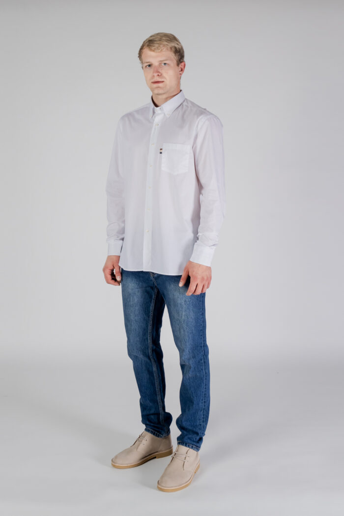 Camicia manica lunga Aquascutum ACTIVE TAILOR SHIRT Bianco