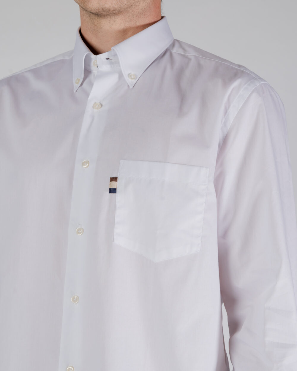 Camicia manica lunga Aquascutum ACTIVE TAILOR SHIRT Bianco - Foto 4