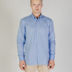 Camicia manica lunga Aquascutum ACTIVE OXFORD SHIRT POCKETLESS Blu - Foto 1