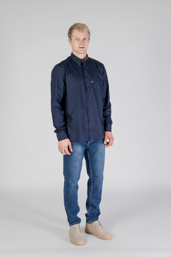 Camicia manica lunga Aquascutum ACTIVE TAILOR SHIRT Blu