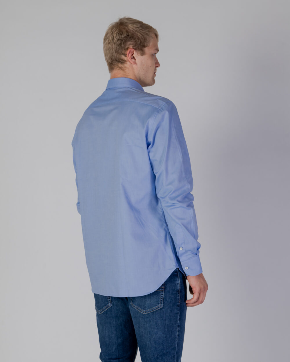 Camicia manica lunga Aquascutum ACTIVE OXFORD SHIRT Celeste - Foto 5