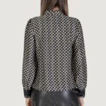 Camicia manica lunga Only ONLJANE LIFE L/S BOW TOP PTM Nero - Foto 4