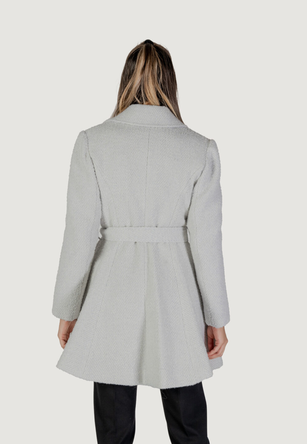 Cappotto Guess LOISE COAT Grigio Chiaro - Foto 3