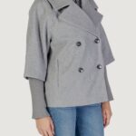 Cappotto Jacqueline de Yong Jdyhannah Short Otw Hab Grigio - Foto 3