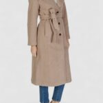 Cappotto Vila Clothes VIJONNO L/S COAT Beige - Foto 3