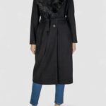 Cappotto Vila Clothes VIMETIL L/S LONG COLLAR COAT/KA Nero - Foto 1