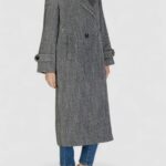 Cappotto Vila Clothes VISAIA L/S COAT Nero - Foto 3