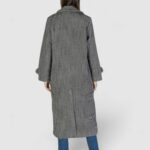 Cappotto Vila Clothes VISAIA L/S COAT Nero - Foto 4