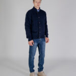 Cardigan Aquascutum ACTIVE CLUB CHECK CARDIGAN Blu - Foto 3