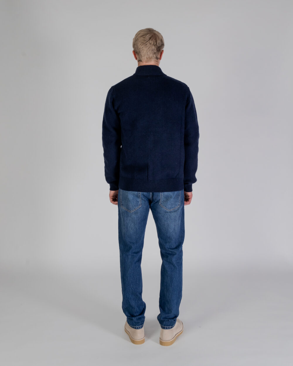 Cardigan Aquascutum ACTIVE CLUB CHECK CARDIGAN Blu - Foto 4