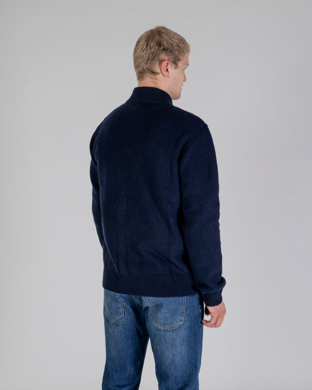 Cardigan Aquascutum ACTIVE CLUB CHECK CARDIGAN Blu - Foto 5