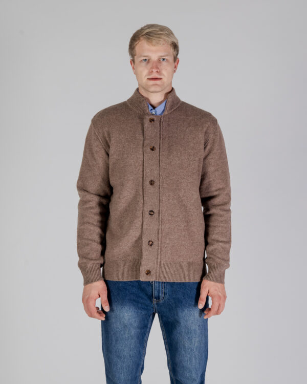 Cardigan Aquascutum ACTIVE CLUB CHECK CARDIGAN Marrone - Foto 1