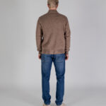 Cardigan Aquascutum ACTIVE CLUB CHECK CARDIGAN Marrone - Foto 4