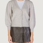 Cardigan Jacqueline de Yong Jdyrue Life 3/4 Pearl Butto Knt Grigio - Foto 5