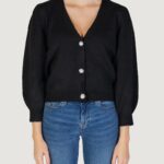 Cardigan Jacqueline de Yong Jdyrue Life 3/4 Pearl Butto Knt Nero - Foto 5