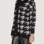 Cardigan Vero Moda VMMIRA LS V-NECK LONG GA BOO Black-White - Foto 2