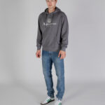 Felpa con cappuccio Aquascutum ACTIVE BIG LOGO HOODIE Antracite - Foto 2