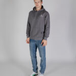 Felpa con cappuccio Aquascutum ACTIVE SMALL LOGO HOODIE Antracite - Foto 2