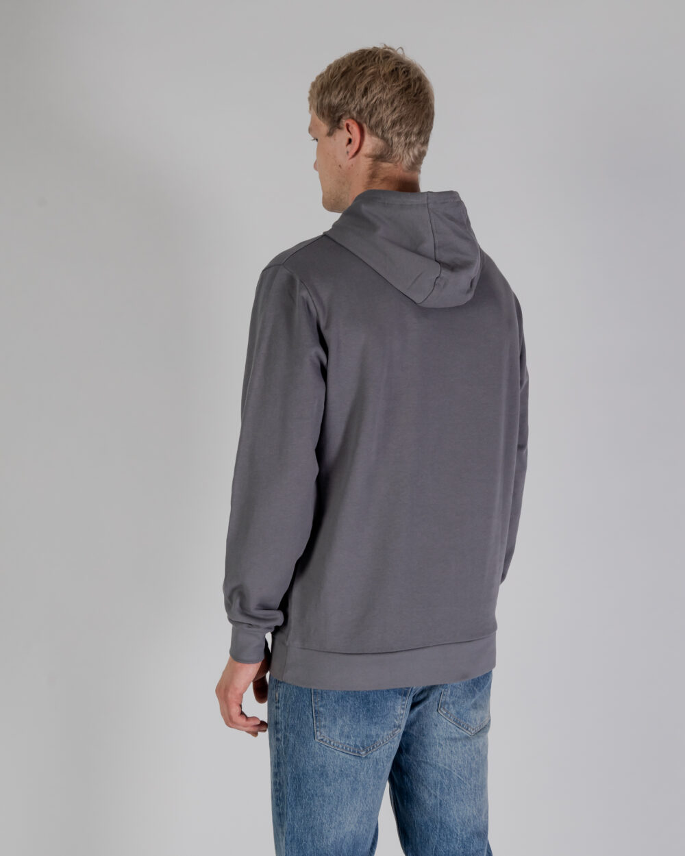 Felpa con cappuccio Aquascutum ACTIVE SMALL LOGO HOODIE Antracite - Foto 4