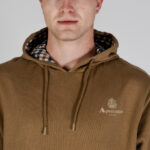 Felpa con cappuccio Aquascutum ACTIVE SMALL LOGO HOODIE Beige scuro - Foto 3