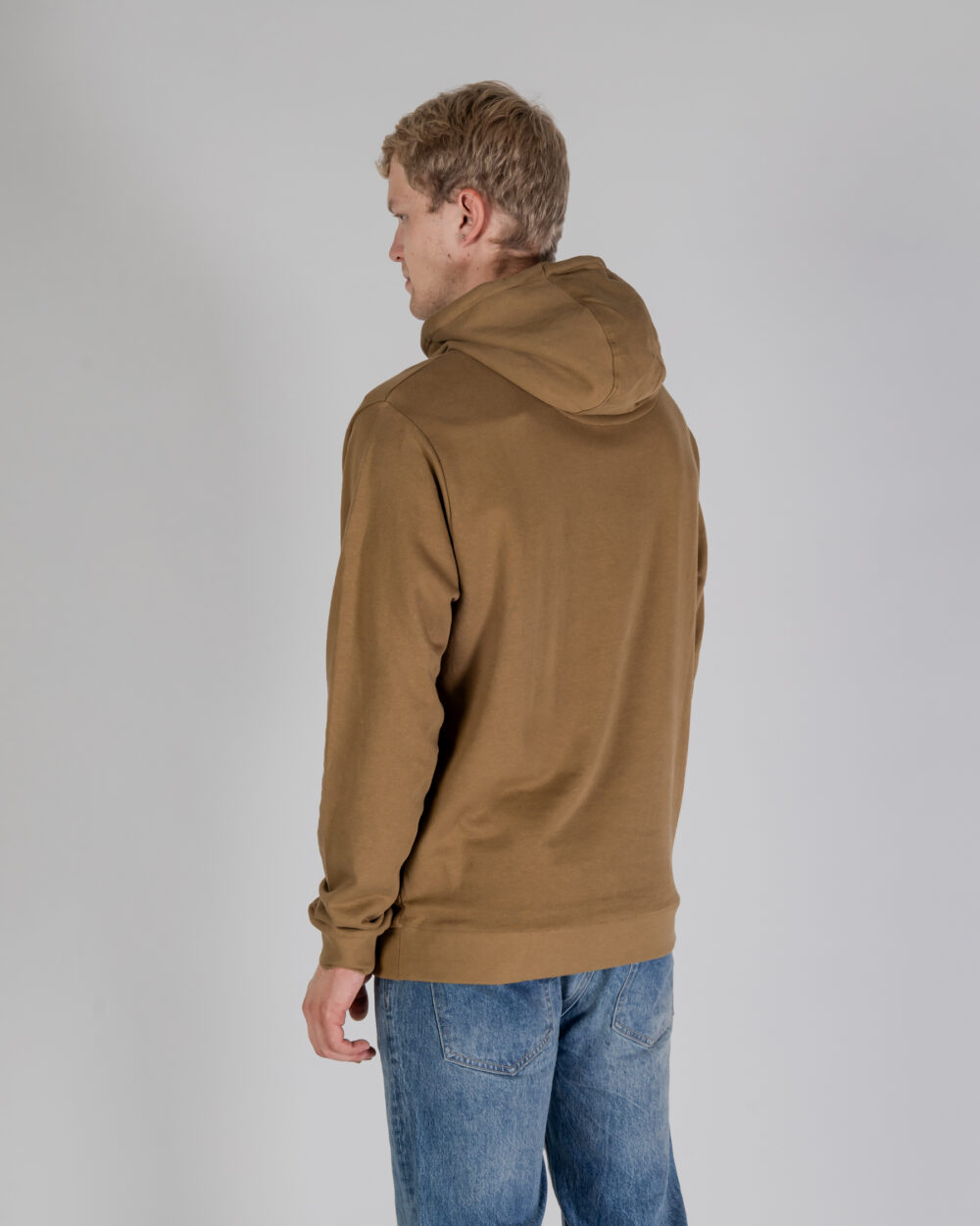 Felpa con cappuccio Aquascutum ACTIVE SMALL LOGO HOODIE Beige scuro - Foto 4