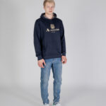 Felpa con cappuccio Aquascutum ACTIVE BIG LOGO HOODIE Blu - Foto 2