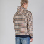 Felpa con cappuccio Aquascutum ACTIVE CLUB CHECK HOODIE Blu - Foto 3