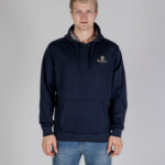 Felpa con cappuccio Aquascutum ACTIVE SMALL LOGO HOODIE Blu - Foto 1