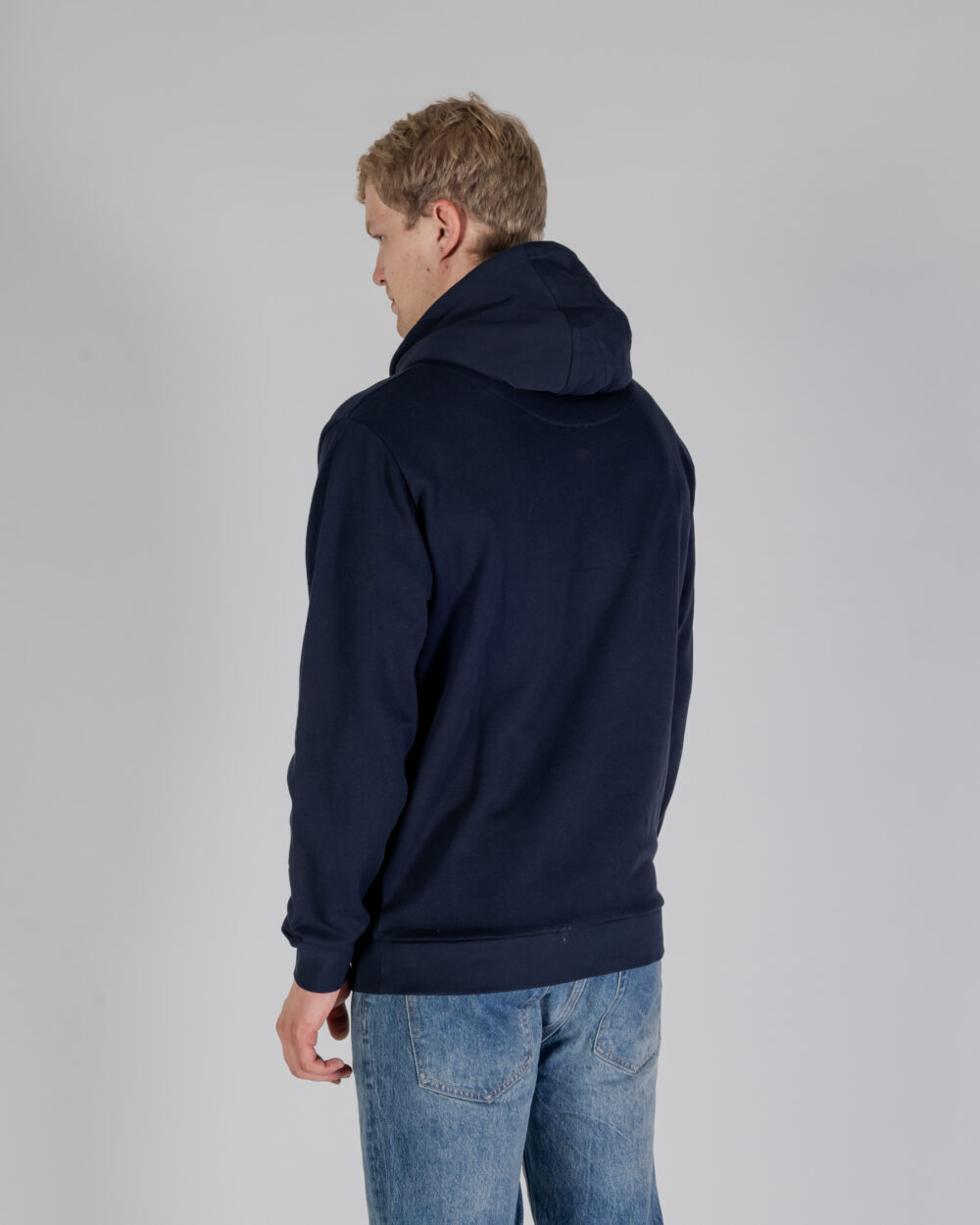 Felpa con cappuccio Aquascutum ACTIVE SMALL LOGO HOODIE Blu - Foto 4