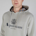 Felpa con cappuccio Aquascutum ACTIVE BIG LOGO HOODIE Grigio - Foto 5